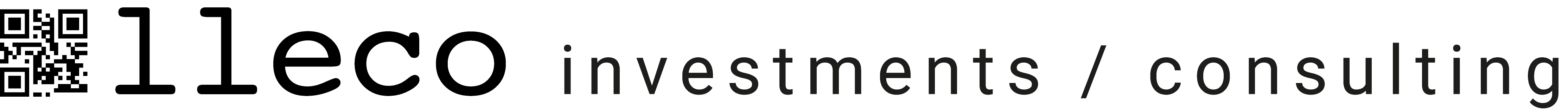 lleco investments & consulting logo - white